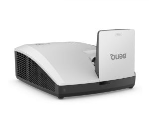 Мултимедиен проектор BenQ LW855UST, DLP, Ultra Short Throw, Laser, WXGA (1280x800), 3000000:1, VGA, HDMI, LAN, USB, Speaker 10W x2, Audio in/out, Wall Mount included WM04G4, IP6X dustproof, 6.5 kg. WHITE