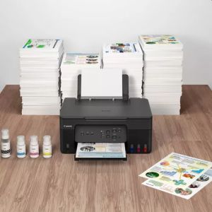 Мастилоструйно многофункционално устройство Canon PIXMA G3430 All-In-One, Black + Canon GI-41 BK
