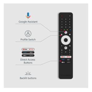 Телевизор Thomson Smart QLED TV 43"; Google TV; 3840 x 2160 (4K UHD), 4000:1, QLED, 60 Hz, DVB-T/T2/C/S/S2, HDR10, Hotel mode, Wi-Fi, Bluetooth, LAN, HDMI 2 (2.0) + 2 (2.1), USB 2 (2.0) + 1 (3.0), Central Swivel Stand, Dark gray