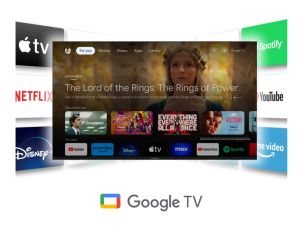 Телевизор Thomson Smart QLED Pro TV 50"; Google TV; 3840 x 2160 (4K UHD), DLED, 144 Hz, DVB-T/T2/C/S/S2, HDR10, Wi-Fi, Bluetooth, LAN, HDMI 4 (2.1), USB 2 (2.0) + 1 (3.0), Central Swivel Stand, Black