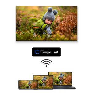 Телевизор Thomson Smart QLED Pro TV 50"; Google TV; 3840 x 2160 (4K UHD), DLED, 144 Hz, DVB-T/T2/C/S/S2, HDR10, Wi-Fi, Bluetooth, LAN, HDMI 4 (2.1), USB 2 (2.0) + 1 (3.0), Central Swivel Stand, Black
