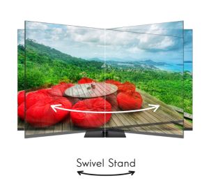 Телевизор Thomson Smart UHD TV 55"; Google TV; 3840 x 2160 (4K UHD), 4000:1, DLED, 60 Hz, DVB-T/T2/C/S/S2, HDR10, Wi-Fi, Bluetooth, LAN, HDMI 2 (2.0) + 2 (2.1), USB 2 (2.0) + 1 (3.0),Central Swivel Stand, Black