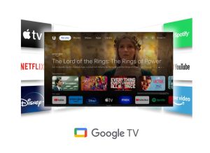 Телевизор Thomson Smart UHD TV 65"; Google TV; 3840 x 2160 (4K UHD), 4000:1, DLED, 60 Hz, DVB-T/T2/C/S/S2, HDR10, Wi-Fi, Bluetooth, LAN, HDMI 2 (2.0) + 2 (2.1), USB 2 (2.0) + 1 (3.0),Central Swivel Stand, Black