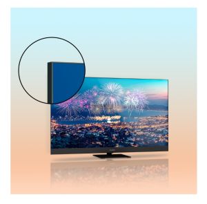 Телевизор Thomson Smart QLED Plus TV 65"; Google TV; 3840 x 2160 (4K UHD), QLED, 4000:1, 60 Hz, DVB-T/T2/C/S/S2, HDR10, Wi-Fi, Bluetooth, LAN, HDMI 2 (2.0) + 2 (2.1), USB 2 (2.0) + 1 (3.0),Built-in Front Speakers, Central Swivel Stand, Black