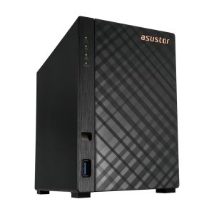 Мрежов сторидж Asustor AS1102T, 2 bay NAS, Realtek RTD1296, Quad-Core, 1.4GHz, 1GB DDR4 (not expandable), 2.5GbE x1, USB3.2 Gen1 x2, WOW (Wake on WAN), System Sleep Mode