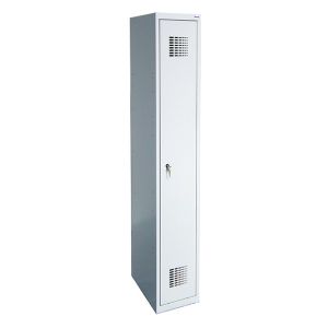 Метален гардероб Malow Wardrobe Locker SUM310W С 1 отделение, 30x50x180 cm Сив