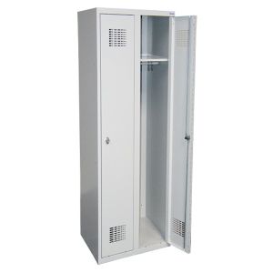 Метален гардероб Malow Wardrobe Locker SUM320W С 2 отделения, 60x50x180 cm Сив