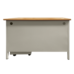 Метално бюро Carmen CR-1320 L - сиво / бук