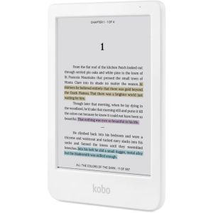 Четец за Е-книги Kobo Clara Colour e-Book Reader, E Ink Kaleido touch screen 6 inch colour, 1448 x 1072 pixels, 16 GB, 1000 MHz/512 MB, 1 x USB C, Greutate 0.172 kg, Wireless Da, Comfort Light, 12 different fonts and over 50 font styles, White