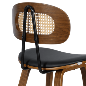 Бар стол Carmen 4029 - орех/черен