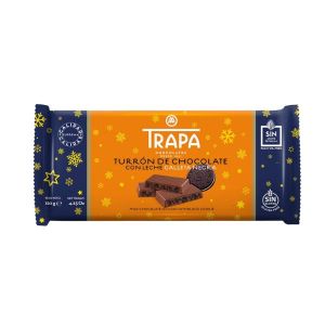 Шоколад Trapa, "Турон" млечен с бисквитки, без глутен, 120 гр.