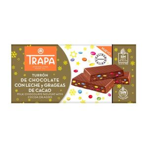 Шоколад Trapa "Турон", без захар, млечен, крисп, 110 гр.