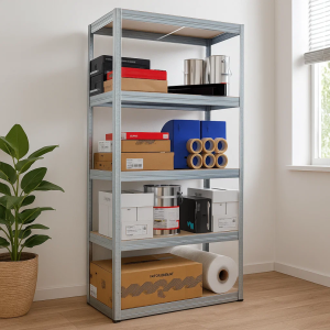 Метален стелаж STAR 180х75х35 см, до 175 кг на рафт - цинк