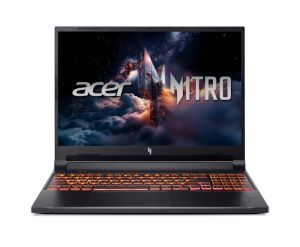 Лаптоп Acer Nitro V16,Intel  Core 7 240H(10C/16T, up to 5.20 GHz, 24MB),16" WUXGA (1920x1200) IPS 180Hz, 16GB DDR4, (1 slot free), 1024GB PCIe NVMe SSD, RTX 5060 8GB GDDR7  572 AI TOPS, WiFi 6, BT.5.2, HD Cam, Micro SD card, KB Backlit, Linux , Shale Blac