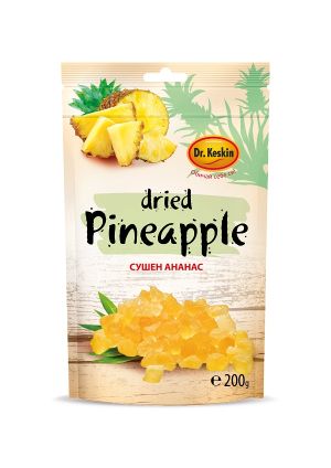 Ананас на кубчета, сушен плод, Dr. Keskin, 200гр