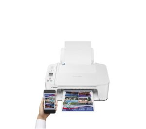 Мастилоструйно многофункционално устройство Canon PIXMA TS3751i All-In-One, White