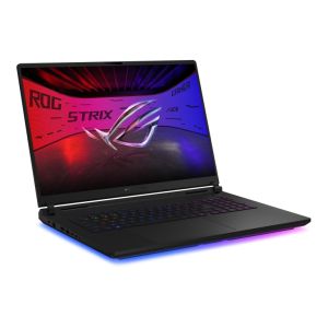 Лаптоп Asus Strix G18 G835LX-SA124X, INTEL ARL HX Ultra 9, 18.0  WQXGA (2560X1600)16:10,Bend+1200nits (HDR)(2000 zone,AG, 240 Hz,DDR5 64GB ( 32GB DDR5-5600 SO-DIMM *2 ) ,2TB G4, RTX5090  24GB,Wi-Fi 7 ,Backlit Keyboard Per-Key RGB, Windows 11 Pro,Off Black