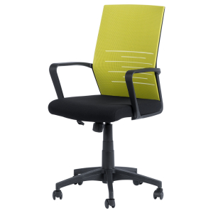 Работен офис стол Carmen 7041 - черен - зелен