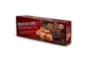 Протеинов бар Брауни карамел Dr. Keskin, без захар, 2 х 50 гр.