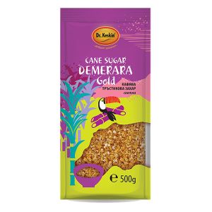 Кафява тръстикова захар, светла, Демерара Dr. Keskin, 500гр