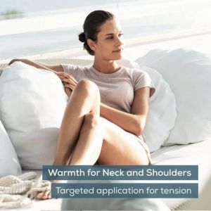 Термоподложка Beurer HK 66 Cosy Grey Shoulder & Neck Heat Pad; 3 temperature settings; auto switch-off after 90 min; washable on 30°; removable switch; fleece fibre;56(L)x52(W) cm