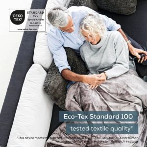 Термоподложка Beurer HK 66 Cosy Grey Shoulder & Neck Heat Pad; 3 temperature settings; auto switch-off after 90 min; washable on 30°; removable switch; fleece fibre;56(L)x52(W) cm