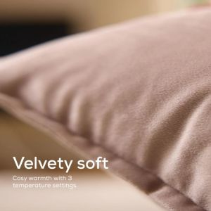 Термоподложка Beurer HK 77 Heaty smokey-taupe;lithium-ion battery; Soft velvet cushion cover machine-washable at 30°C; 3 temperature settings; Fast heating; BSS; 45(L)x45(W) cm