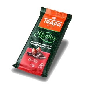 Шоколад със стевия, 80 процента какао, Trapa, 75гр