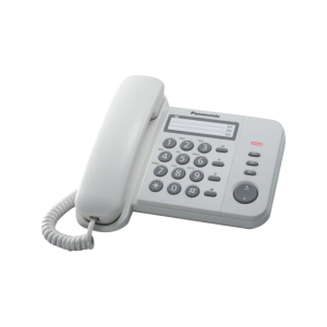 Стационарен телефон Panasonic KX-TS520 - бял
