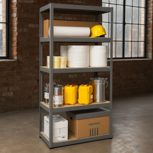 Метален стелаж STAR 180x90x45 см, до 350 кг на рафт - сив