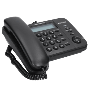 Стационарен телефон Panasonic KX-TS560FXB - черен