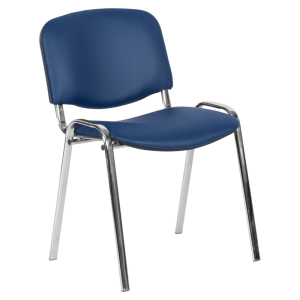 Посетителски стол Carmen 1135-1 LUX - тъмносин N