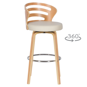 Бар стол Carmen 4041 - бук - крем