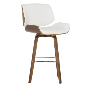 Бар стол Carmen 4027-2 - орех / бял