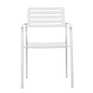 Метален градински стол WASE - бял