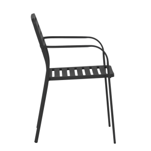 Метален градински стол WASE - черен