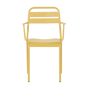 Метален градински стол ZAMFARA - жълт