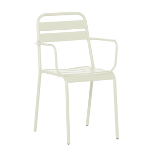 Метален градински стол ZAMFARA - светлосив