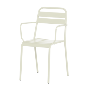 Метален градински стол ZAMFARA - светлосив