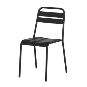 Метален градински стол ABA - черен