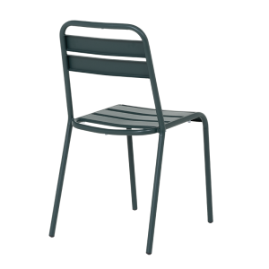 Метален градински стол ABA - тъмнозелен