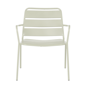 Метален градински стол SAKI - светлосив