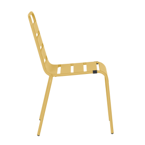 Метален градински стол MURI - жълт