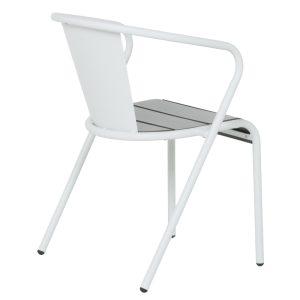 Метален градински стол KADUNA - бял