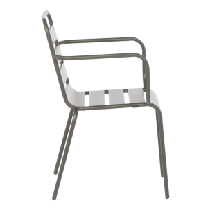 Метален градински стол INISA - капучино