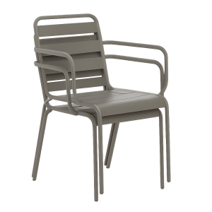 Метален градински стол INISA - капучино