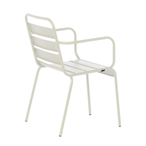 Метален градински стол INISA - светлосив