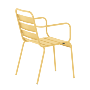 Метален градински стол INISA - жълт
