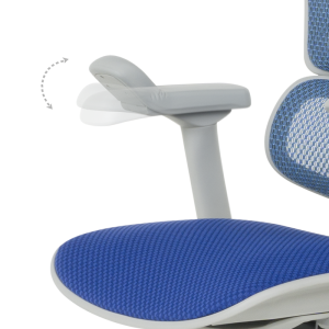 Ергономичен стол ERGOHUMAN ELITE 2 - сива рамка - син