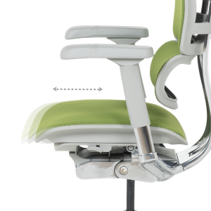 Ергономичен стол ERGOHUMAN ELITE 2 - сива рамка - зелен